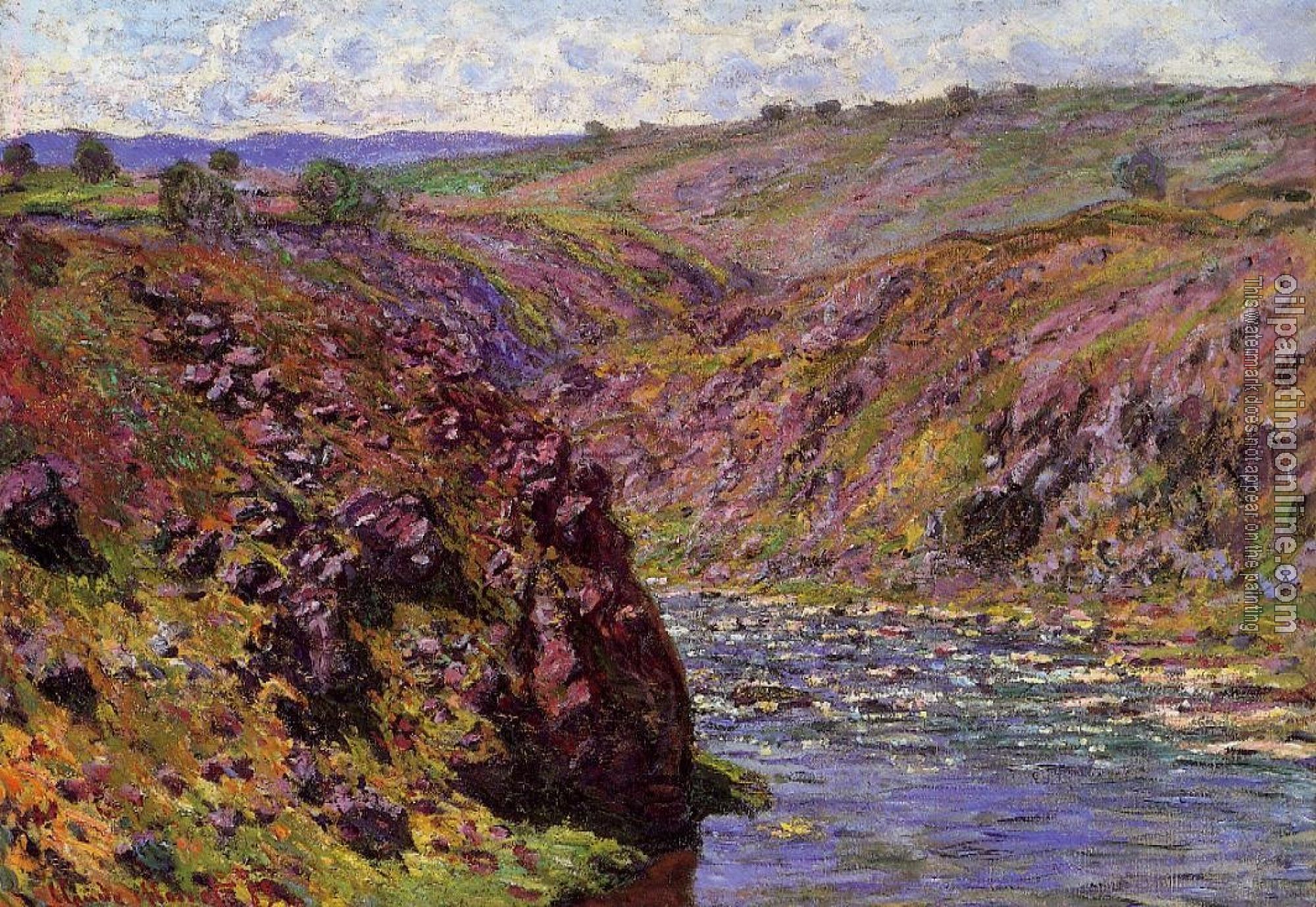 Monet, Claude Oscar - Valley of the Creuse, Sunlight Effect